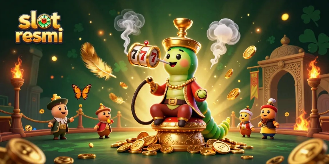 Experience thrilling gameplay in a vibrant scene featuring slot resmi elements, showcasing exciting slot action.
