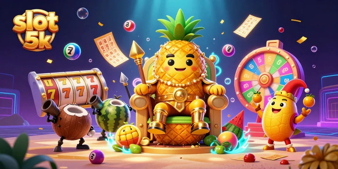 Experience thrilling gameplay with slot 5k featuring a vibrant illustration of characters and dynamic casino elements.