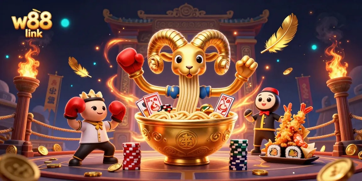 Engage with the exciting w88 link scene featuring dynamic casino characters in action.