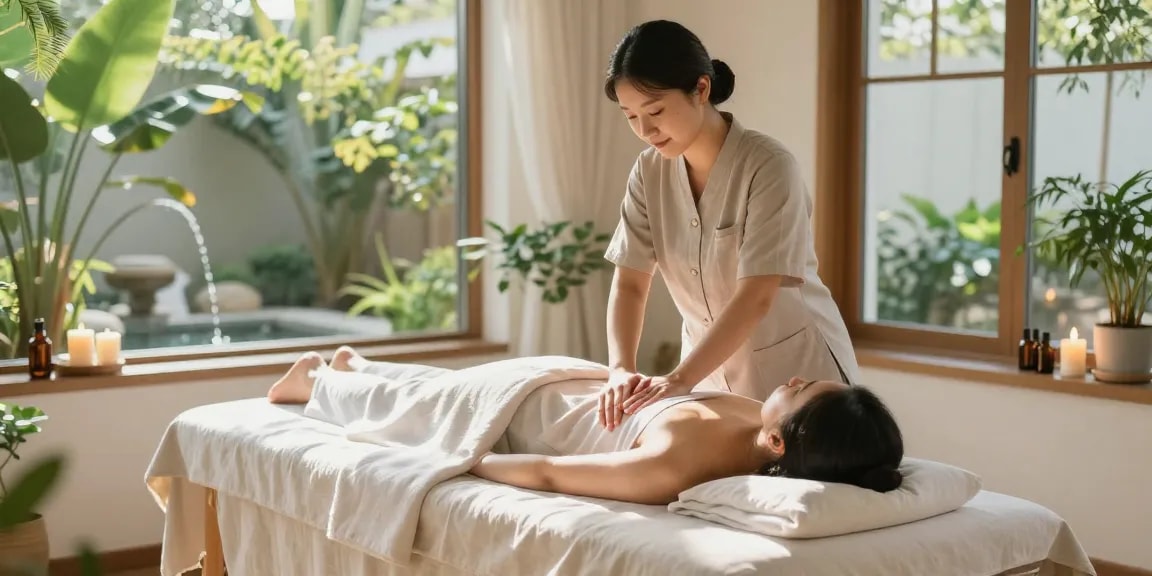 Experience a serene 종로출장마사지 session with soothing ambiance and expert therapist.