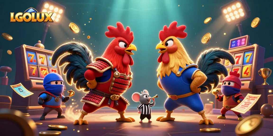 Experience thrilling slot action with LGOLUX featuring dynamic roosters and engaging game elements.