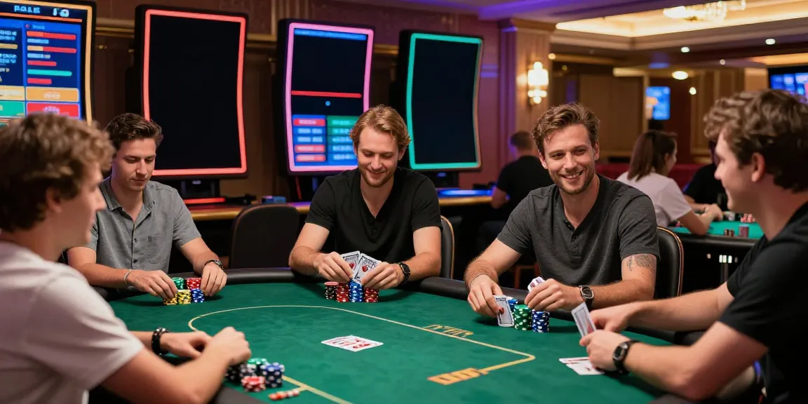 Engaged players enjoying games at https://man88pro.com/ online casino, vibrant atmosphere and winning moments.