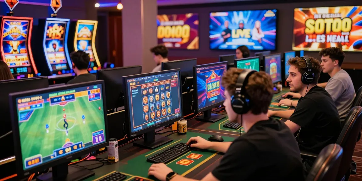 Players enjoying various games on the qs88 platform in a vibrant online gaming environment.