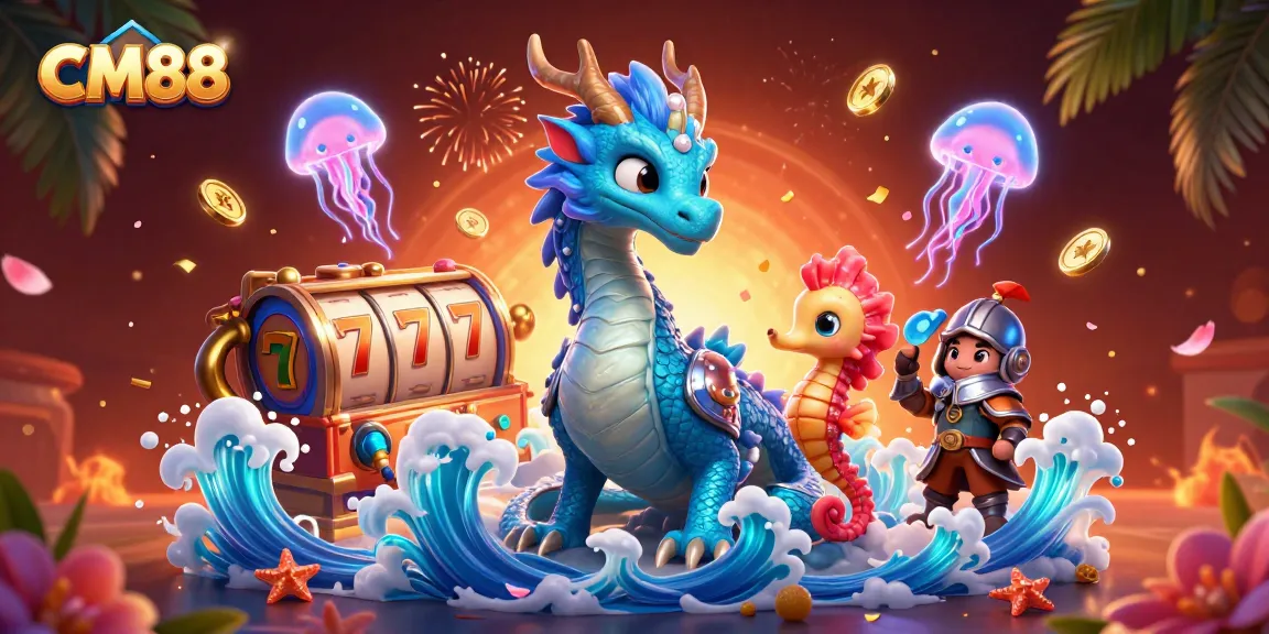 Experience thrilling fun at CM88 with vibrant visuals of a fantasy underwater adventure.
