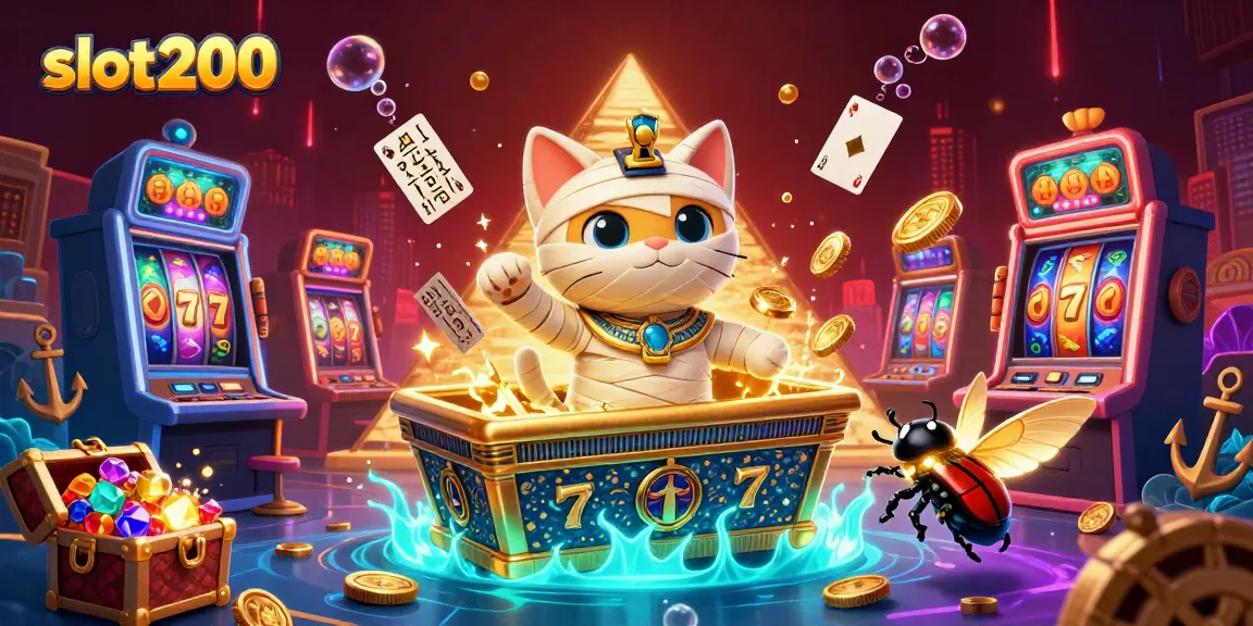 Slot200 menyajikan permainan menarik dengan karakter dan elemen bertema kasino yang memukau.