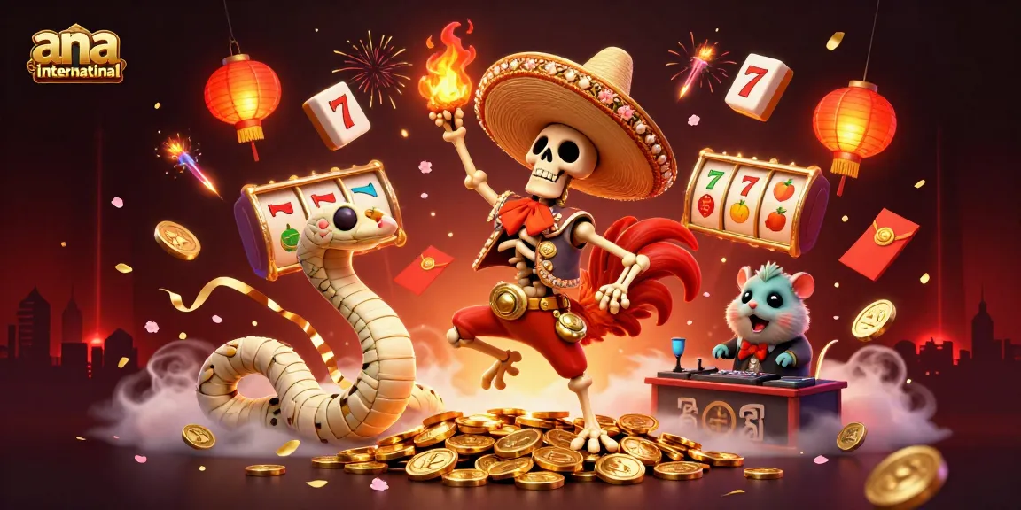 Experience the thrill at ana-international's slot games featuring vibrant characters and dynamic elements.