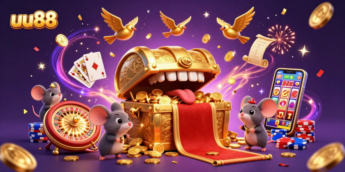 uu88 captivates gamers with dazzling gameplay featuring cascading coins and dynamic casino elements.