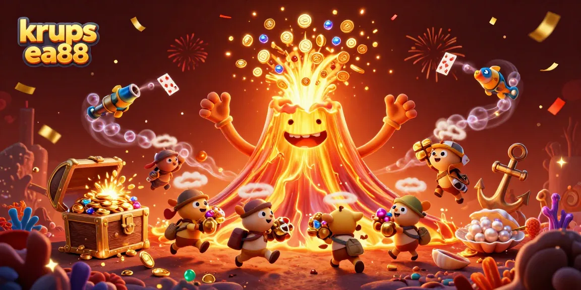 Experience thrilling wins with krups ea88 at our vibrant casino illustration rich in action.
