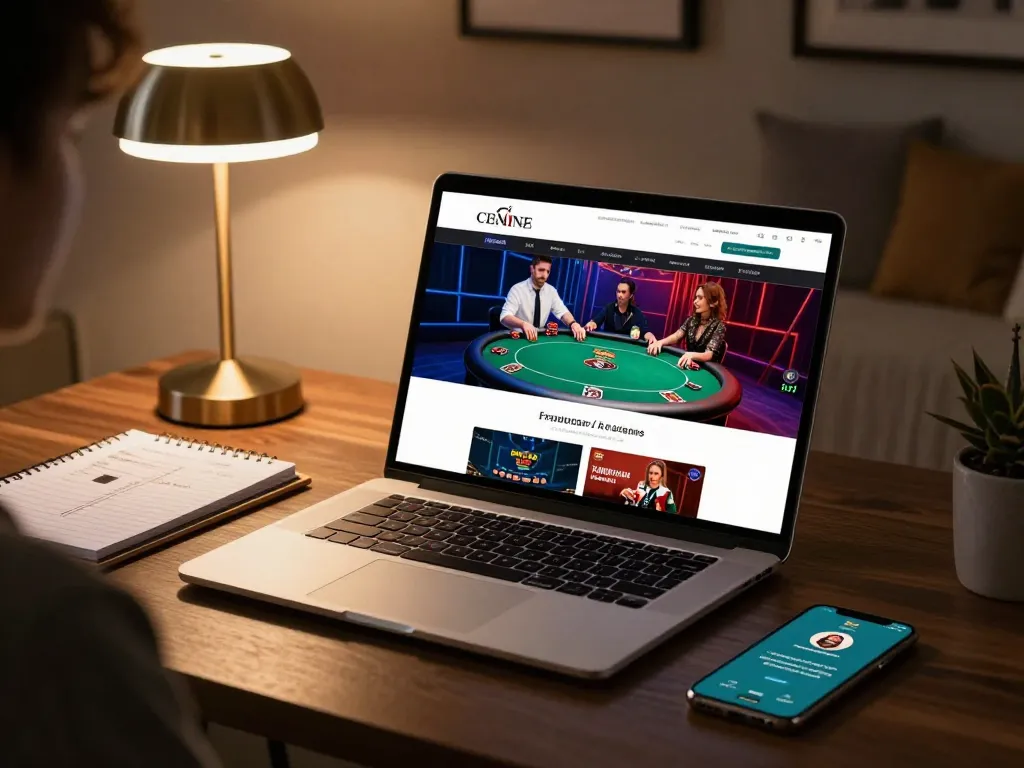 Engaging session on Trang Chủ SC88 featuring poker gameplay on a laptop with strategic notes.