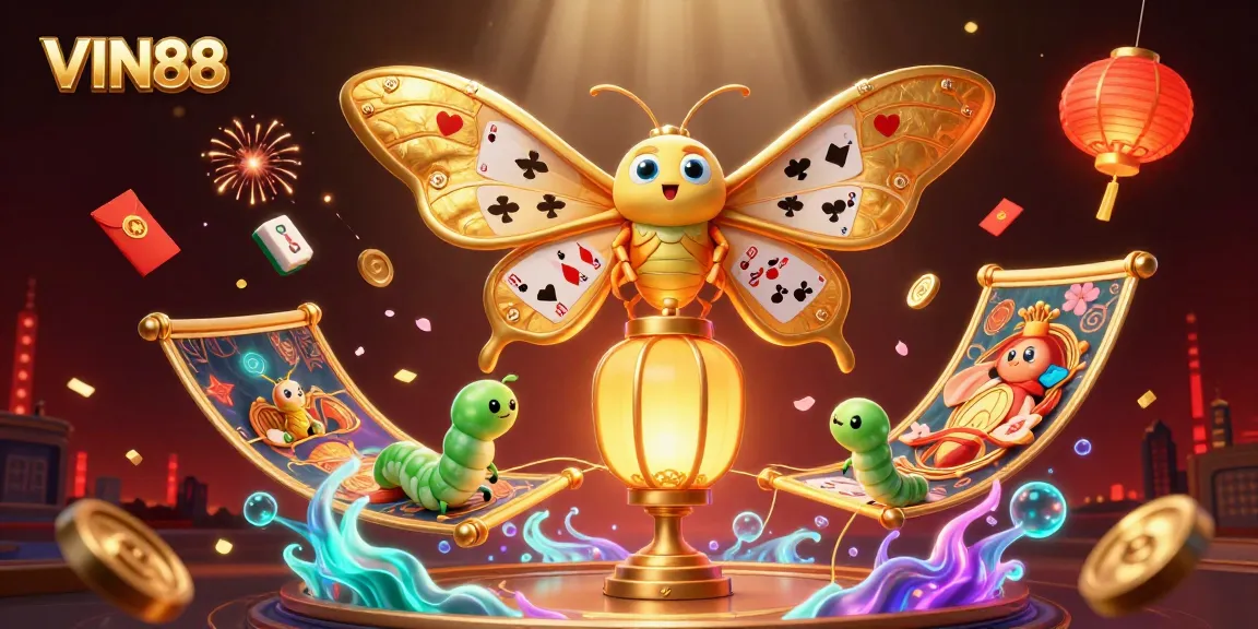 Experience excitement at VIN88, featuring a captivating casino scene with vibrant elements.