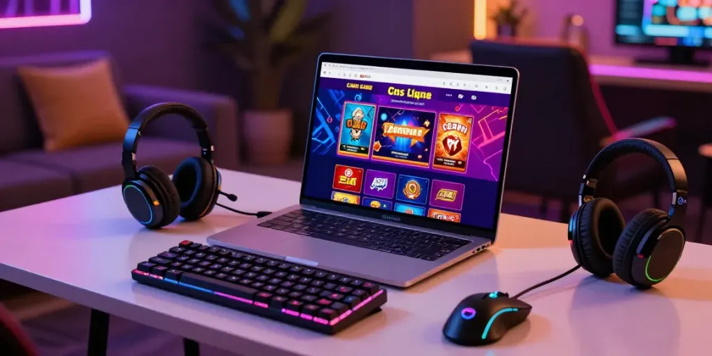Experience exciting Casino En Ligne gaming with modern accessories in a stylish environment.