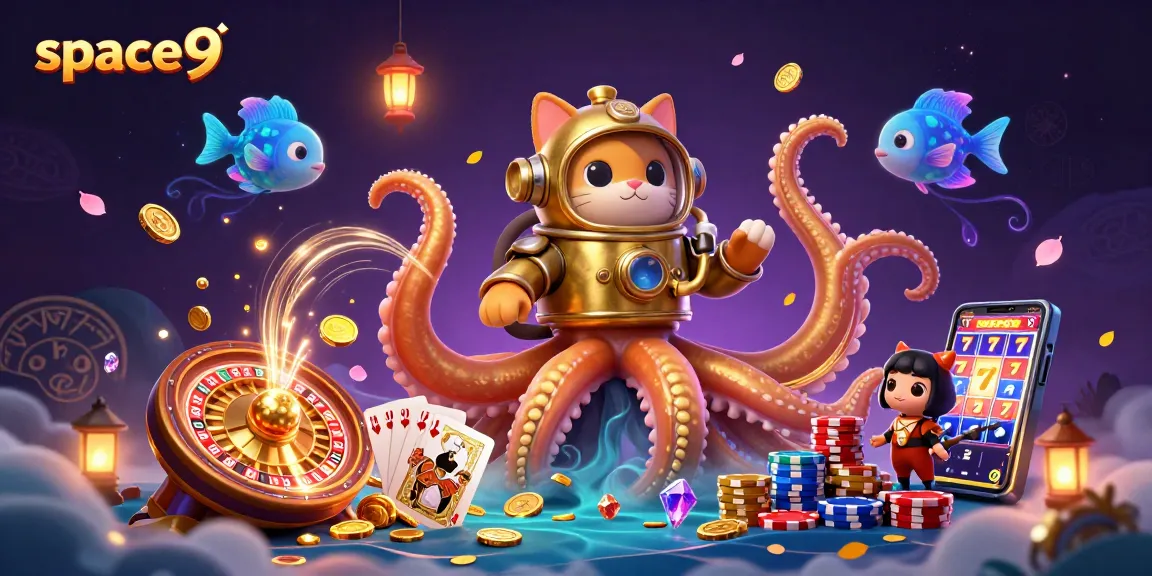 Engage with space9's thrilling gaming experience featuring dynamic characters and vibrant casino elements.