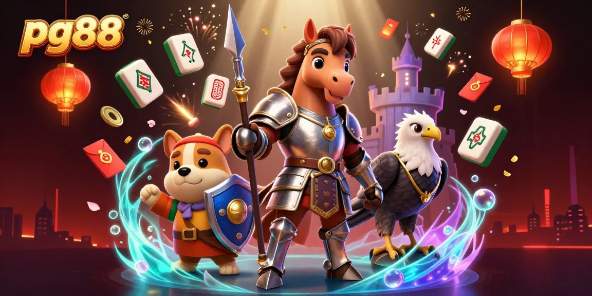 Engage in the action at pg88 with explosive fireworks and festive symbols in a vibrant casino illustration.