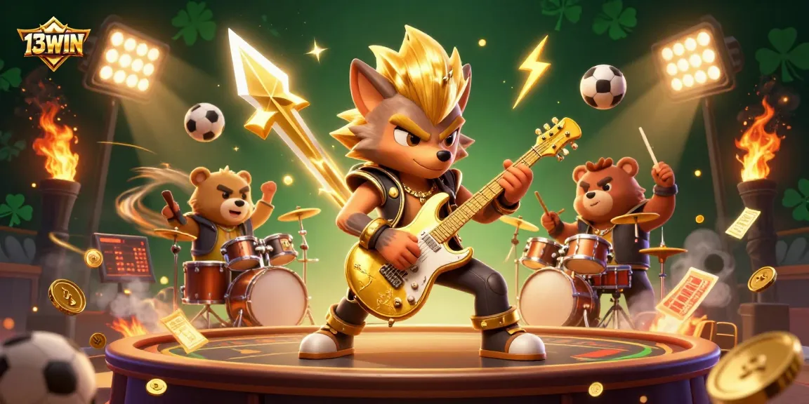 Experience thrilling gaming action at 13WIN with vibrant casino and sports elements.