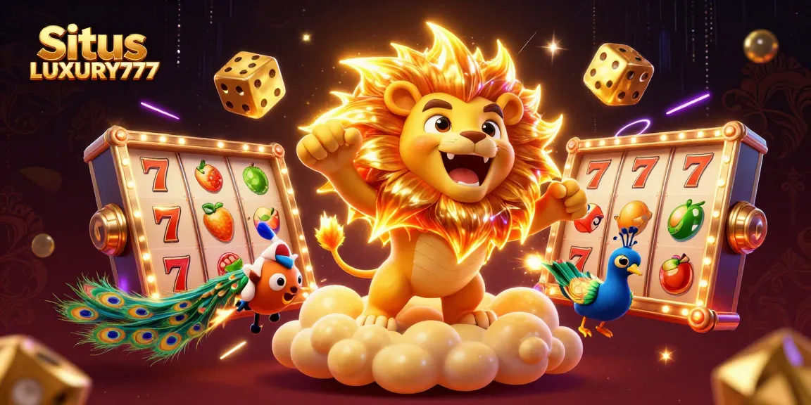 Situs LUXURY777 menghadirkan permainan slot seru dengan karakter berkilau dan simbol keberuntungan.