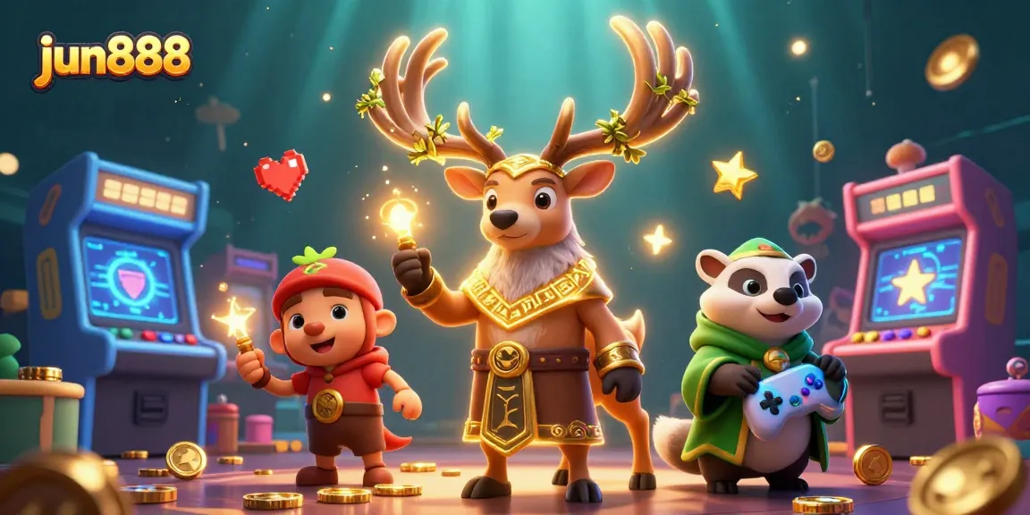 Experience thrilling gameplay with jun888 as shimmering coins and spirits light up the casino scene.