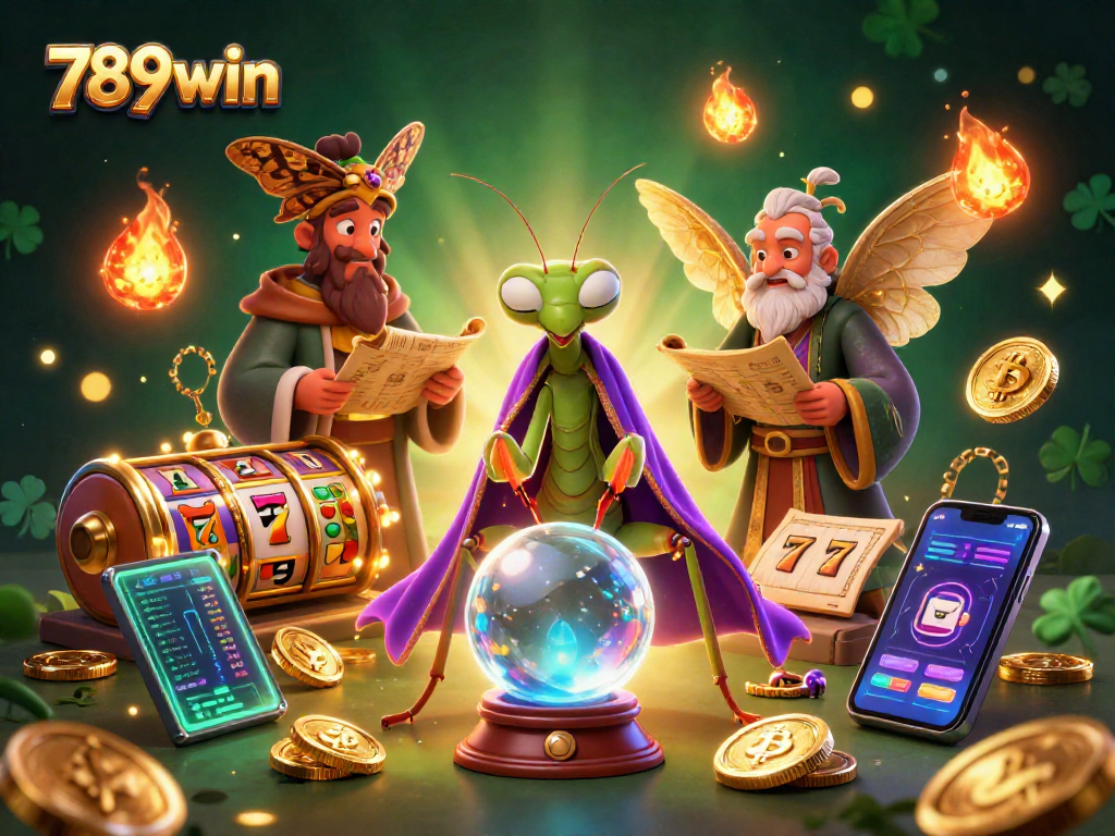 Experience thrilling gaming adventures at 789win with vibrant 3D casino characters and slot elements.