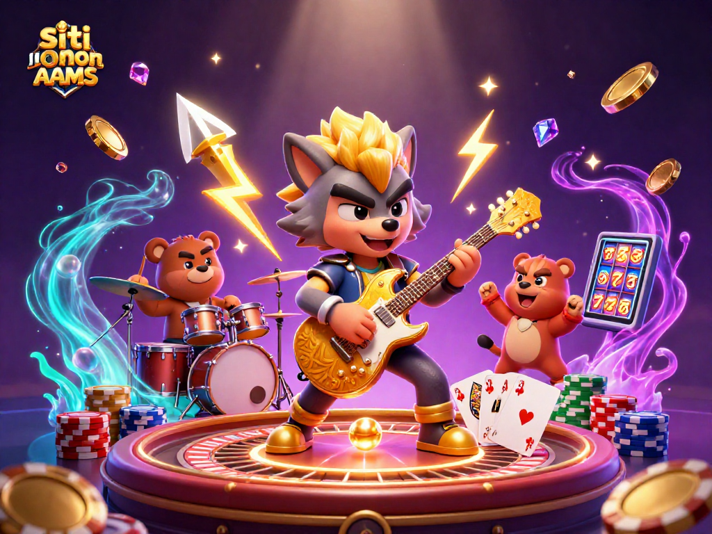 Gioca e vinci con i siti non AAMS in un'atmosfera di casinò vibrante e dinamica.