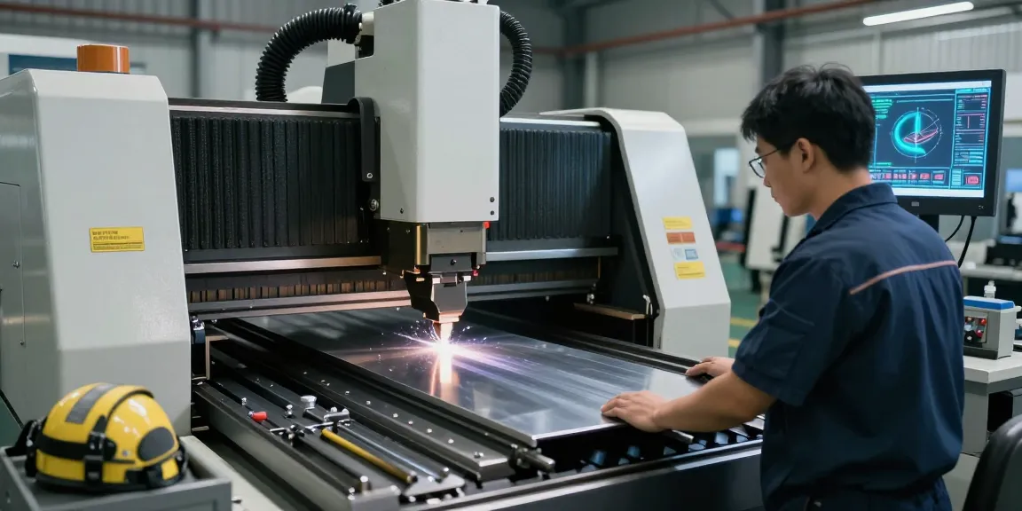 cnc press brake machine processing metal sheets with advanced technology and safety features