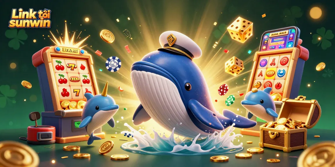 Engage with the exciting world of Link tải sunwin through this vibrant 3D casino illustration.