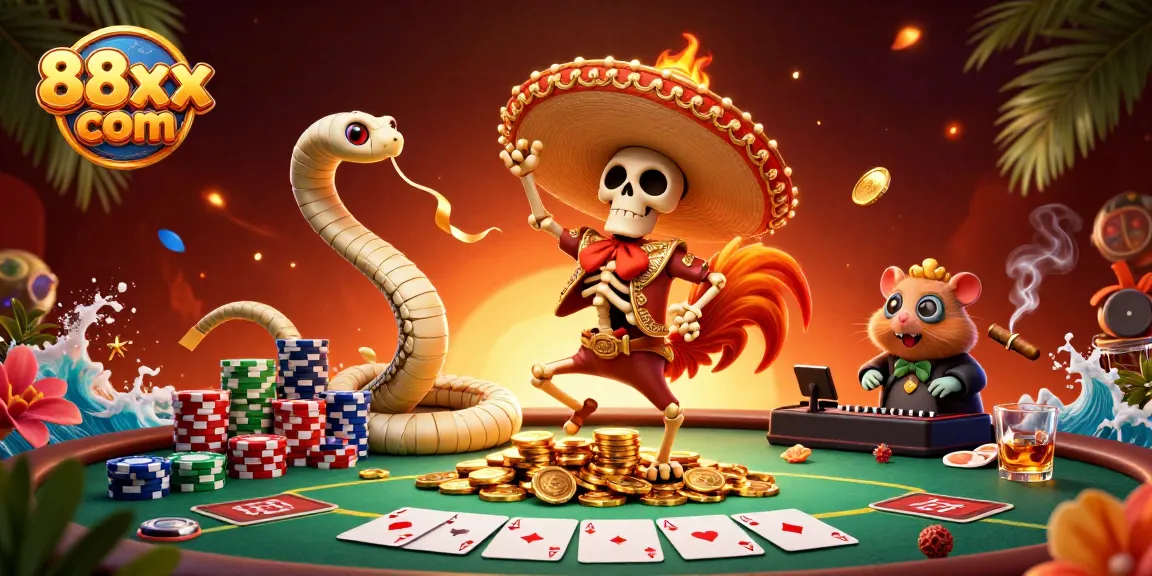 Experience thrilling spins with exciting casino elements in 88xx com's vibrant gaming scene.