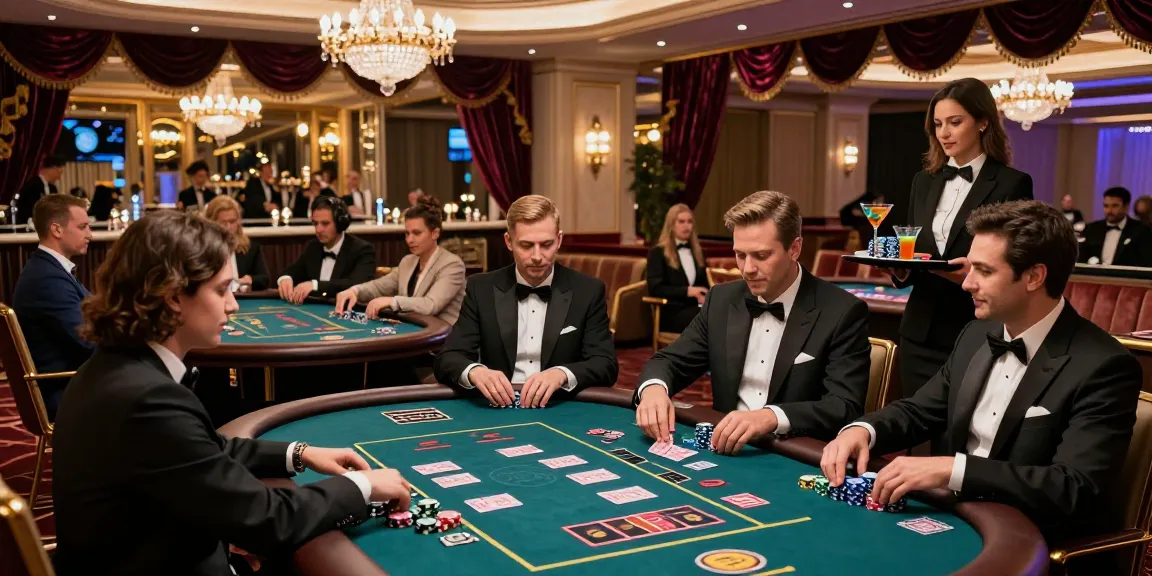High-stakes gaming at IWIN casino with players enjoying thrilling atmosphere.