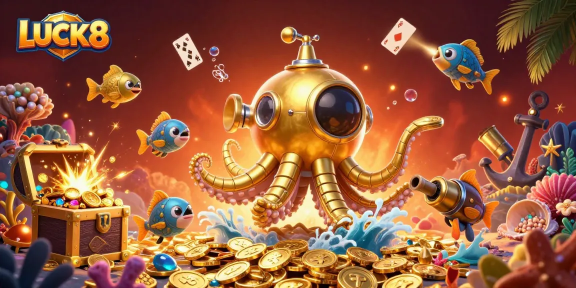 Experience thrilling games at LUCK8 with vibrant underwater scenes and exciting casino elements.