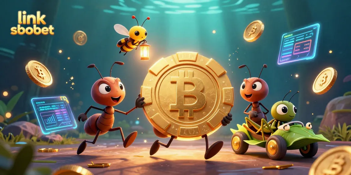 Experience the thrill of betting with link sbobet in a dynamic cash heist cartoon scene.
