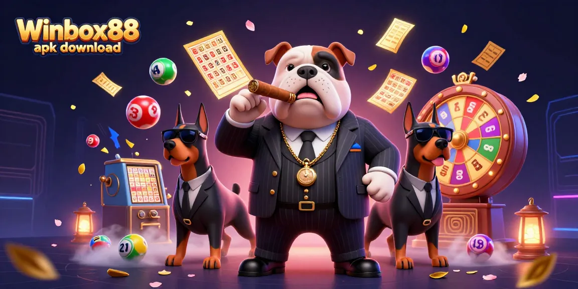 Experience the Winbox88 apk download with vibrant lottery elements and dynamic characters in an exciting casino setting.