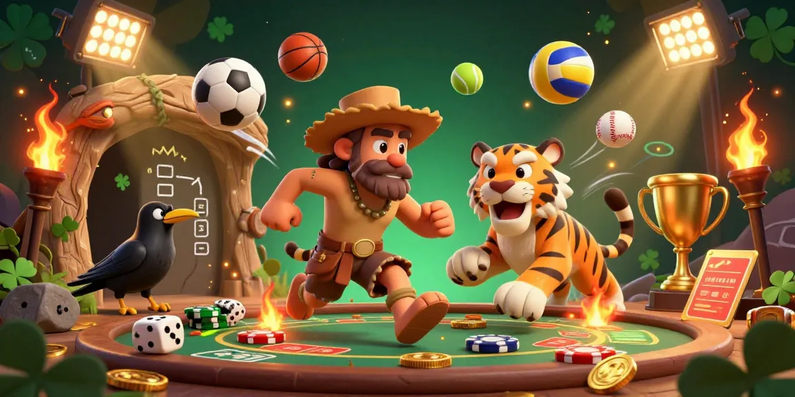 Experience thrilling moments at KU WIN with a lively prehistoric casino atmosphere featuring dynamic sports elements.