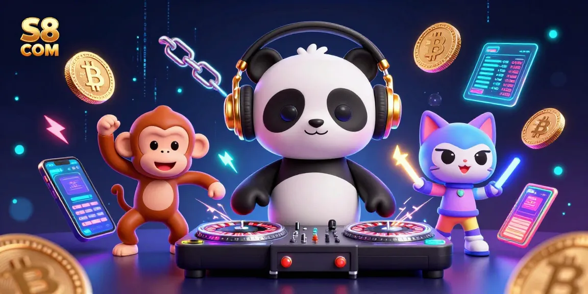 Engage with S8 COM as you enjoy thrilling slots with dynamic characters in a vibrant casino scene.