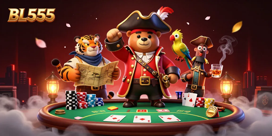 Experience thrilling gaming action at BL555 with exceptional poker elements and lively characters.