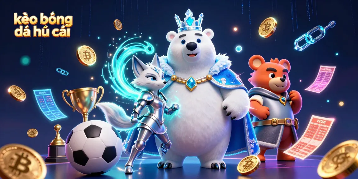 Experience kèo bóng đá nhà cái with a vibrant sports betting scene featuring a polar bear and snow fox.