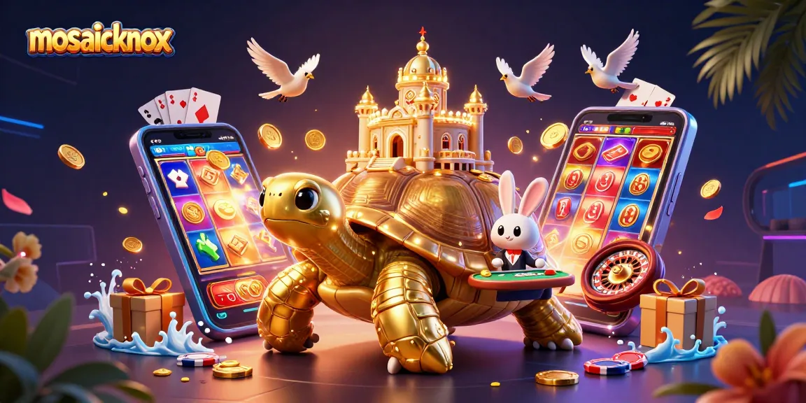 Play thrilling slot games at mosaicknox with vibrant 3D visuals and golden coins cascading