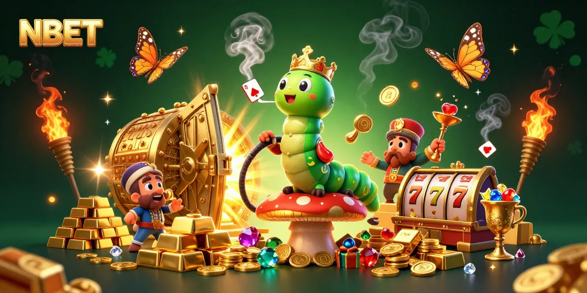 Experience thrilling NBET action with our captivating casino-themed 3D illustration featuring vibrant characters and elements.
