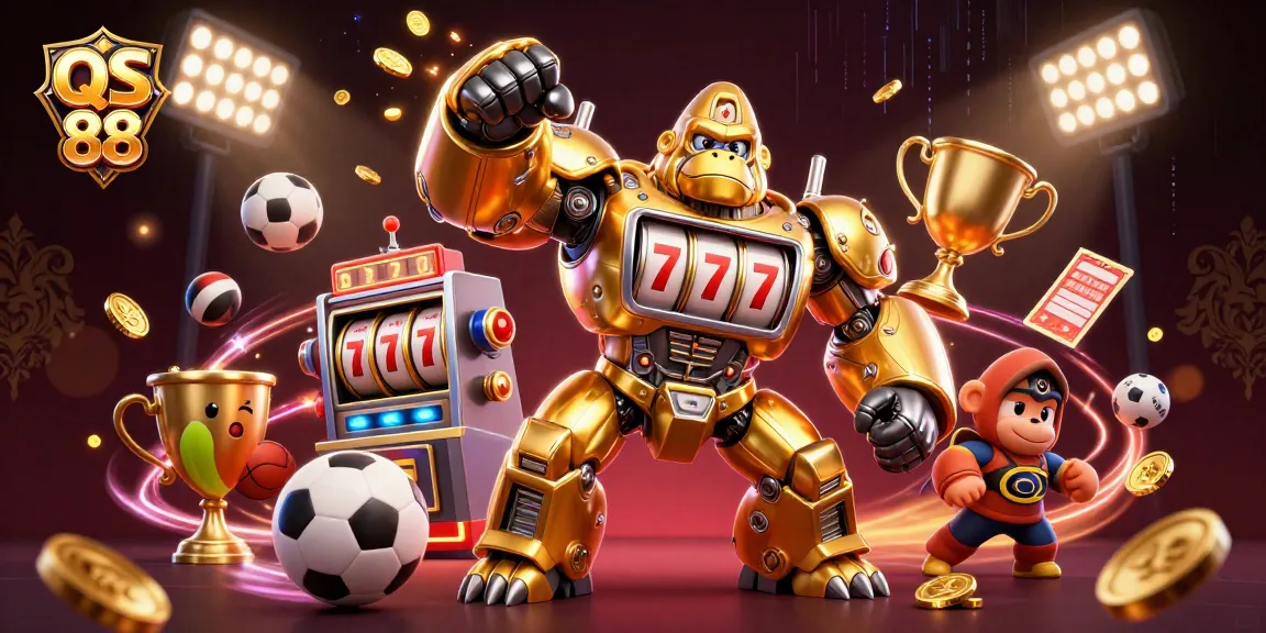 Experience the excitement of winning at QS 88 with dynamic sports elements and a vibrant casino atmosphere.