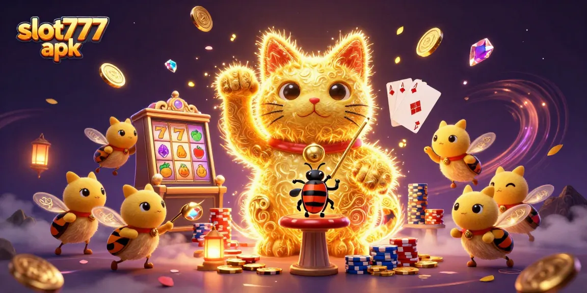 Experience exhilarating slot777 apk gameplay with vibrant casino visuals and dynamic symbols.