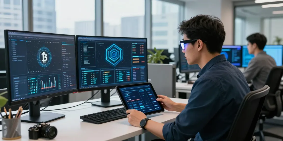 Experts recovering lost crypto in a modern digital office with advanced analytics.