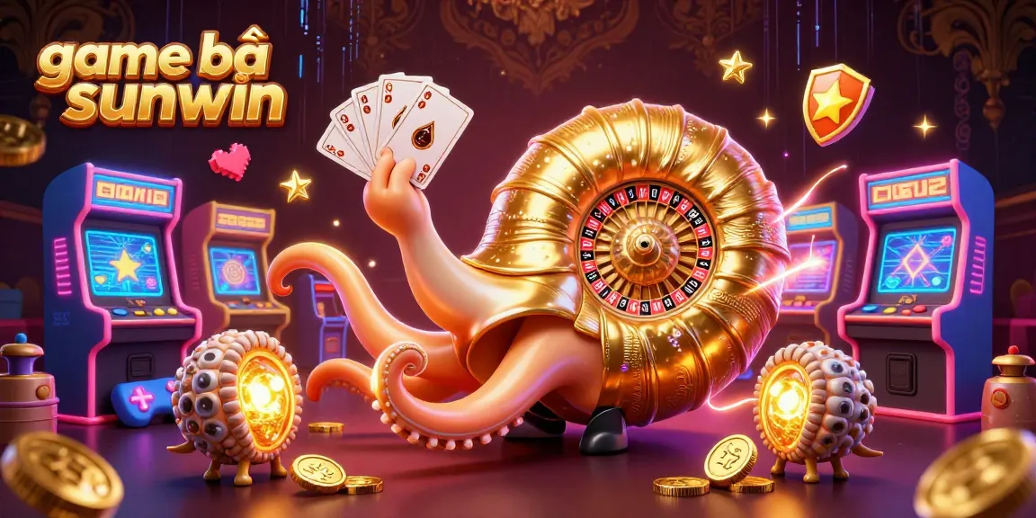 Engage in thrilling game bài sunwin with an ancient nautilus interacting with casino elements.