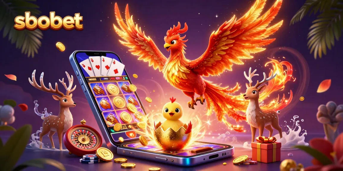 sbobet engaging players with a vibrant 3D fantasy scene filled with dynamic casino elements and excitement