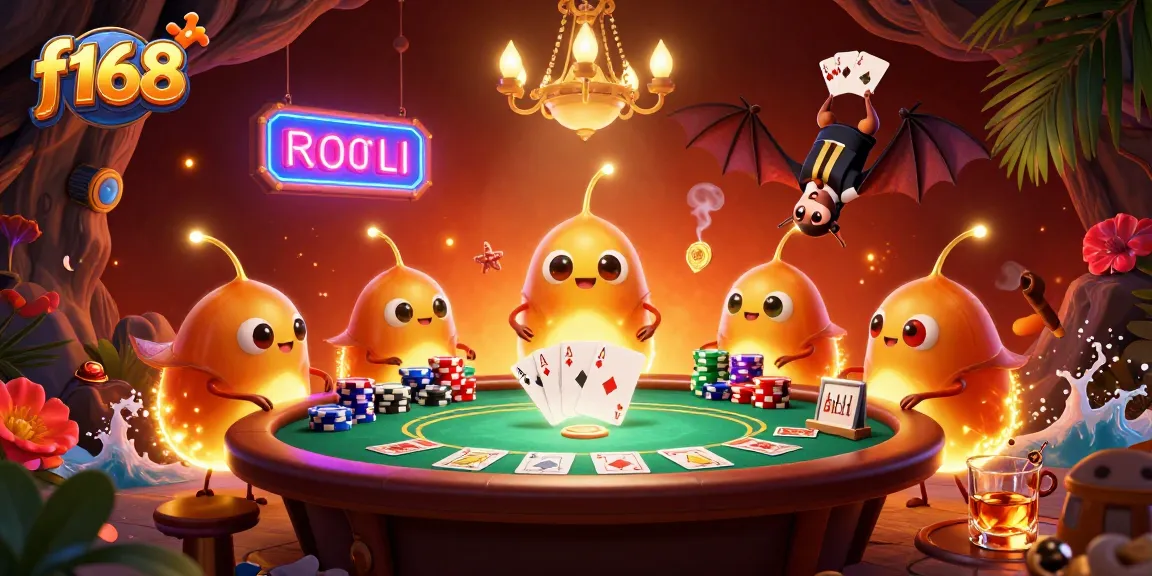 Experience the thrill at f168 interactive cave casino featuring vibrant glowworms and dynamic poker elements.