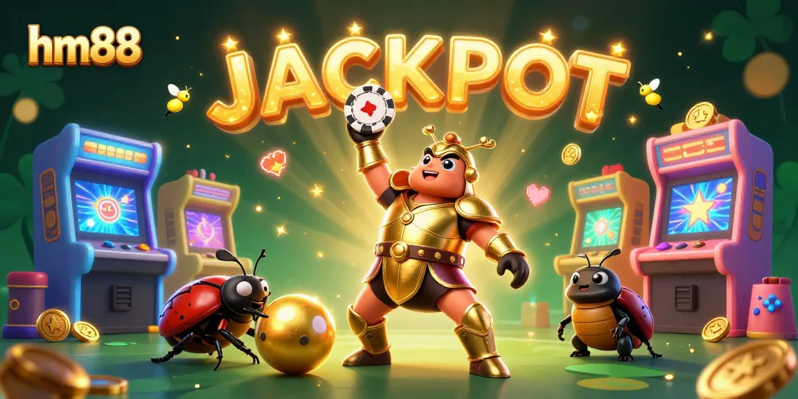 Experience the thrill of winning at hm88 with vibrant characters celebrating a jackpot!