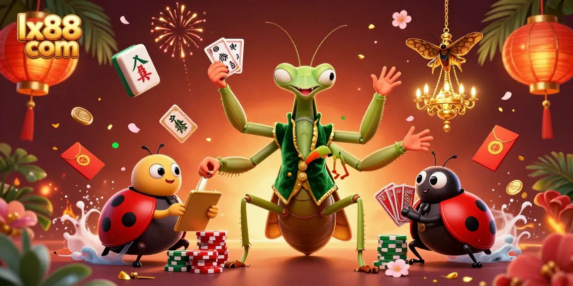 Experience the magic of gambling at lx88 com with vibrant characters and festive elements in a rich 3D scene.