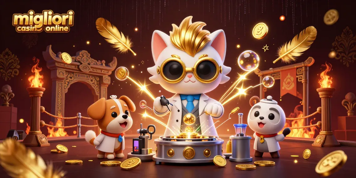 Migliori casinò online: Scopri i titoli di gioco immersivi e appassionanti con il gatto scienziato e il cane assistente.