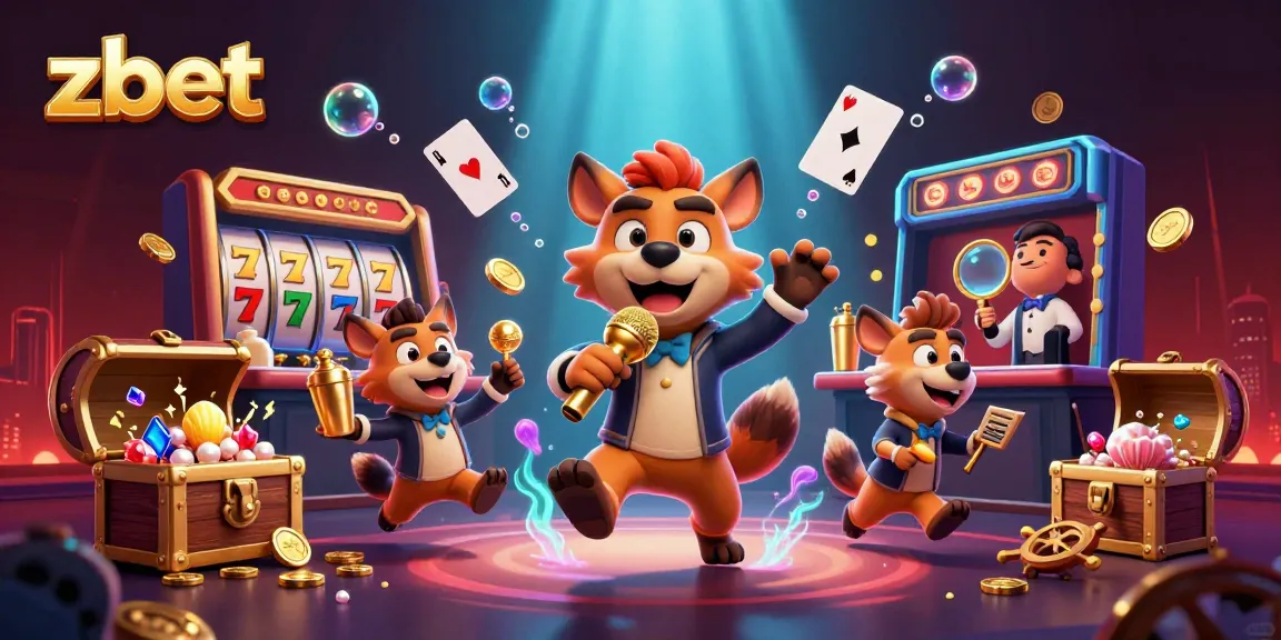 ZBET provides exciting gambling entertainment with a vibrant casino atmosphere featuring lively hyenas.