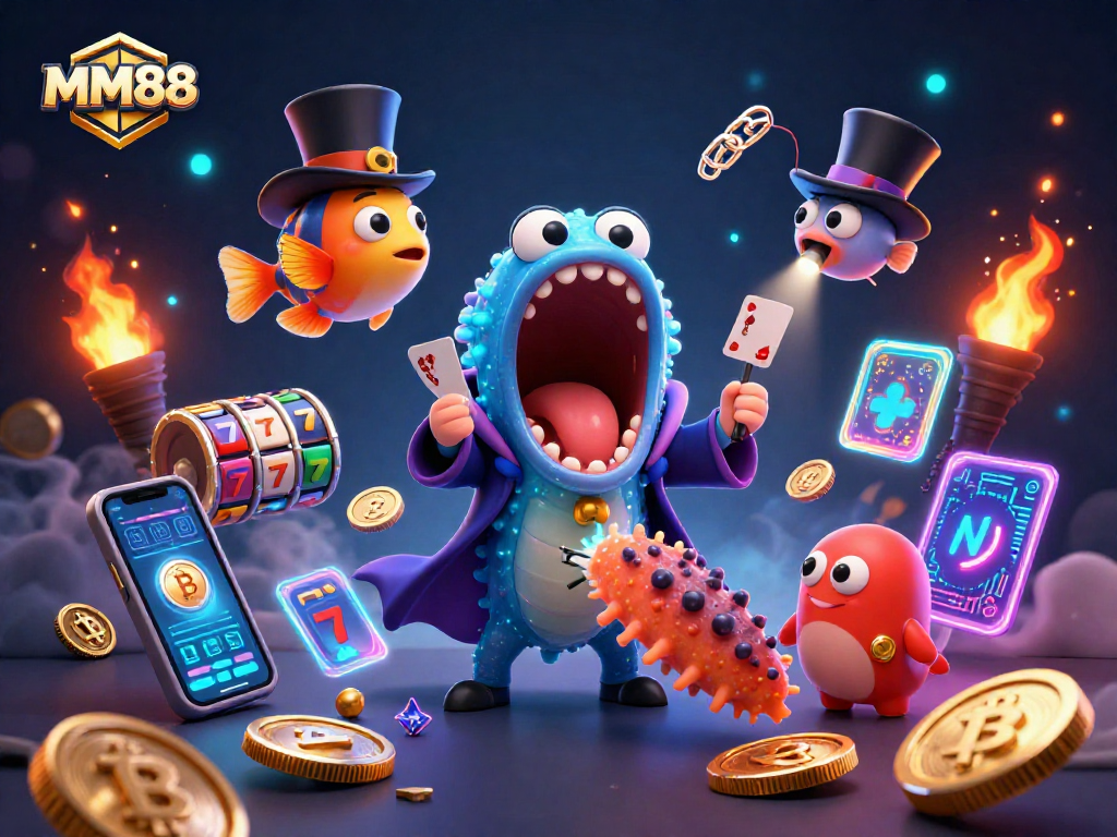 Play casino games with MM88's magical characters performing thrilling tricks in an underwater world.