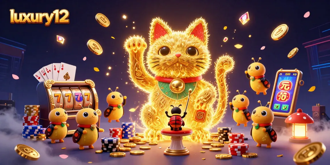 Experience luxury12 with vibrant casino elements and dynamic animations of winning symbols.