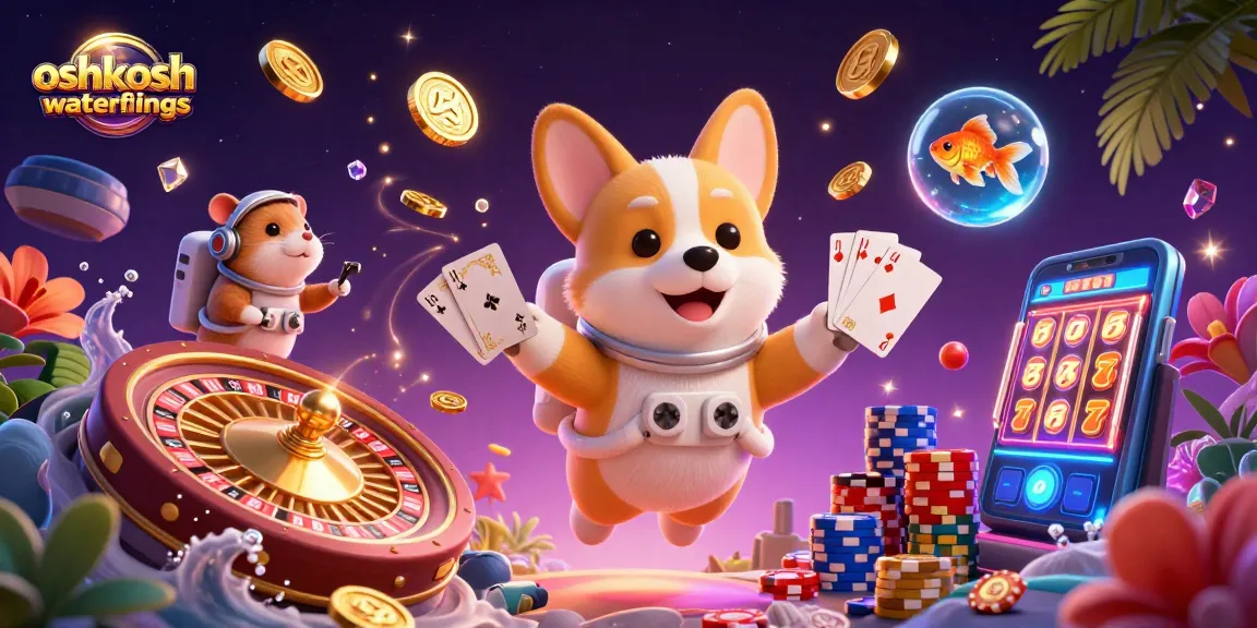 Experience the thrilling action of oshkoshwaterfrontweddings as cartoon characters enjoy a vibrant casino adventure in space.