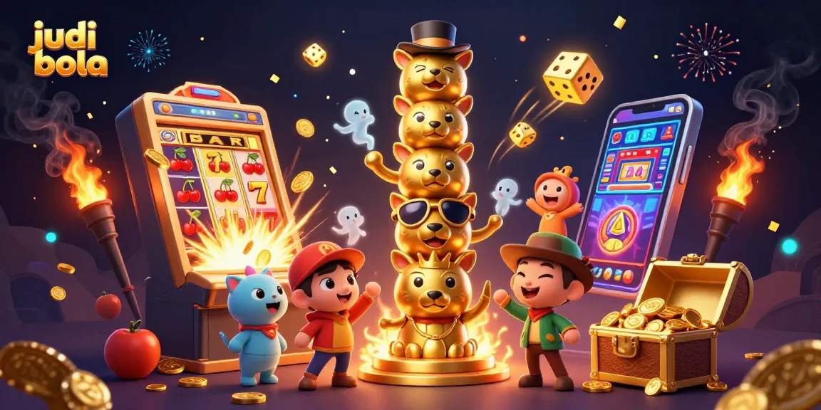 Engage in judi bola with an explosive scene of a golden totem and casino elements, creating thrilling experiences.