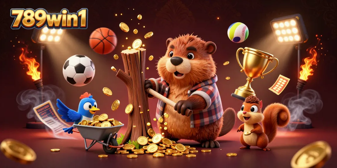 Bet on thrilling action at 789win1 with a lively 3D cartoon sports betting scene.